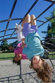 Children on a playground; Actual Size=180 pixels wide